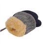 JINTN Moufles Enfant Filles Garçons 0-3 Ans Gants Tricot Hiver Bébé Moufles Epais Doublure Polaire Gants Chauds Adorable avec 2