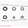 BOOMBOOST Joint torique Outil de réparation Joint d'étanchéité Joint Rondelle Ensemble 30pcs Climatiseur Pompe Rondelle A/C Comp