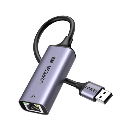 UGREEN 2.5G Adaptateur USB 3.0 vers RJ45 Ethernet Réseau 2500 Mbps LAN Plug Play sous Windows 11 MacOS Compatible avec PC Ordita