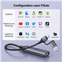 UGREEN Carte de Capture Vidéo HDMI 4K 30Hz Entrée USB C 1080P 60FPS HD Enregistrement Streaming Jeux OBS Carte Acquisition Compa