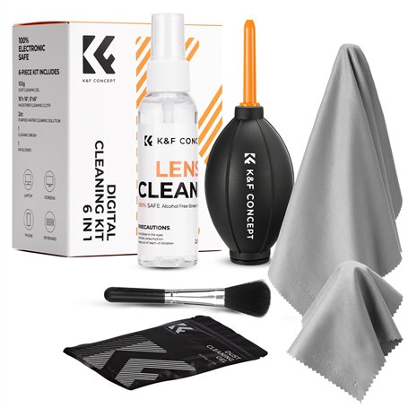 K&F Concept 6 in 1 Kit de Nettoyage Professionnel pour Appareil Photo
