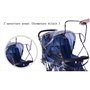 Habillage Pluie Poussette Universel Imperméable pour Poussette Landau Couverture Protection de Pluie Poussette Universel Convert