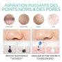 VOYOR Aspirateur Point Noirs Professionnel 6 en 1 Extracteur de Points Noir Electrique Tire Comédons Acnés Nettoyant de Pores So