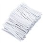 LUTER 1000 pièces 12cm Cravates torsadées en Papier Blanc Attaches de Sac réutilisables Cravates torsadées en Papier Sacs de Bon