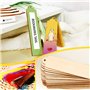 24Pcs Marque Page Vierge Bois 24Pcs Gland Multicolore Signet Etiquette Rectangulaire Artisanat DIY Bricolage Décoration Cadeau F