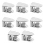 Be In Your Mind Lot de 8 supports d'étagère réglables en verre avec 8 vis de serrage - Support mural pour étagère - Accessoires