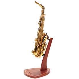 Musbeat Support de saxophone en bois avec base lourde fabriquée à la main, support cadeau pour saxophone avec 2 empiècements en  Musbeat Support de saxophone en bois avec base lourde fabriquée à la main