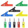 Create idea 5 sets Pinces Crocodiles avec Fiches Bananes de 4mm 220V 30A Pinces Crocodiles de Protection Complètes Isolées Pince