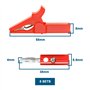 Create idea 5 sets Pinces Crocodiles avec Fiches Bananes de 4mm 220V 30A Pinces Crocodiles de Protection Complètes Isolées Pince
