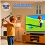 HEYSTOP Ensembles D'accessoires de Sport pour Manette Nintendo Switch 2 Kit D'accessoires de Jeu 10 en 1 avec Clubs de Golf, Raq