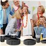 Nkaiso Anniversaire Vaisselle de fete 120 Pièces Noir et Argent Party Assiette Anniversaire Set Comprendre Assiette Jetables Pap