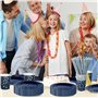 Nkaiso Anniversaire Vaisselle de fete 120 Pièces Bleumarine et Argent Party Assiette Anniversaire Set Comprendre Assiette Jetabl
