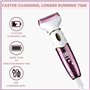 PKBD Epilateur Electrique 4 en 1 pour Femme, Rasoir Electrique Femme, Rasoir pour le Corps, Jambes, Poils Pubiens et le Visage, 