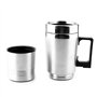 Dingln Thermo Electrique,350ML + 150ml en Acier Inoxydable Voiture Bouilloire Électrique Thé Thermos Tasse d'eau Chauffage 12V