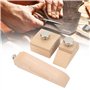 3 Pièces en Bois Papier de Verre Bloc de Ponçage Bois Main Bloc de Ponçage Pince Cuir Artisanat Bord Outil de Ponçage