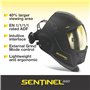 ESAB® Sentinel™ A60 Casque de soudeur en nylon résistant aux chocs Noir 11,8 x 7,1 cm