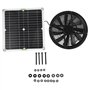 FOLOSAFENAR Kit de Ventilateur Solaire 100 W , Ventilateur Solaire Puissant et Climatiseur à énergie Solaire pour L'extérieur ,