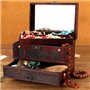 Vintage Bois De Rangement Boite A Femme Organisateur Coffret Avec Tiroirs Pour Bague Collier La