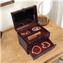Leopacat BoîTe à Bijoux En Bois, Vintage Bois De Rangement Boite A Femme Organisateur Coffret Avec Tiroirs Pour Bague Collier La