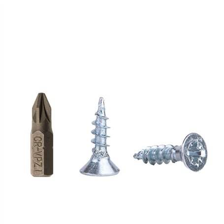 Lot de 100 vis à bois en acier zingué 3