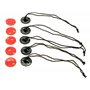 PROtastic 5 x Camera Tethers & 3 m Stickers pour GoPro et SJCAM Action Camera Casque Mounts