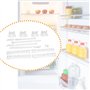 GC GLOBALCOMMERCE Kit de 4 Guides Porte réfrigérateur à encastrer, Universel