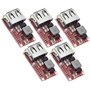 TECNOIOT 5pcs 6-24V 24V 12V to 5V USB Step Down Module DC-DC Converter | 5 pièces DC-DC Module Buck 6-24V 12V / 24V à 5V 3A USB
