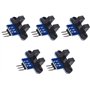 TECNOIOT 5pcs Module optocoupleur de détection de capteur de Mesure de Vitesse Optique à Fente Infrarouge