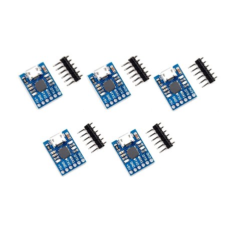 TECNOULAB 5 pièces CJMCU CP2102 Module de convertisseur série Micro USB à UART TTL 6 Broches