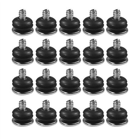 GUMEI Dissipateur de Chaleur 20pcs Boîtier d'Ordinateur Vis Antichoc + Absorption des Chocs 3.5 Pouces HDD Shock