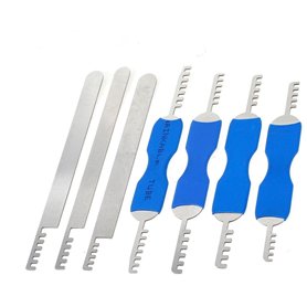 Loboo Idea 7pcs Peigne Choisissez Outil De Serrure en Acier Inoxydable Outil De Serrurier pour Maison Lock