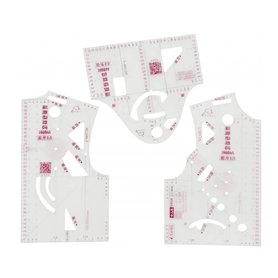 Ensemble de 3 pièces pour vêtements Règle Tailor Vêtements Tissu Couture Outil de Conception Règle Règle Française Modèle de Réd