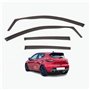 Lot de 4 déflecteurs d'air compatibles avec Renault Clio MK4 5 portes Hatchback 2013 2014 2015 2016 2017 2018 2019