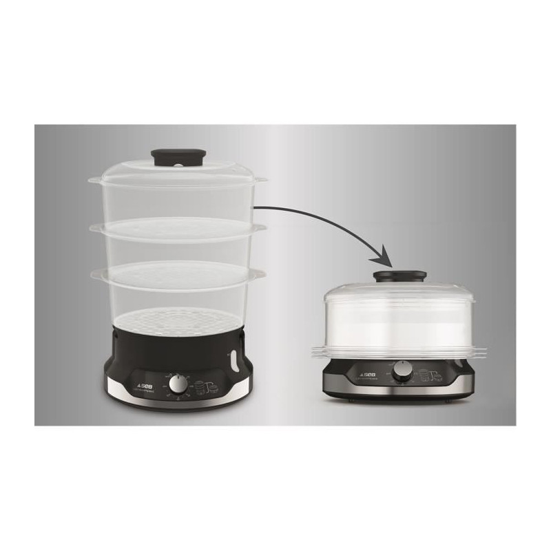 Image secondaire de Cuiseur à Vapeur Électrique SEB VC204800 9 L Noir 800 W