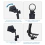 Pince de montage pour caisse claire de microphone, accessoires d'instruments de musique de diamètre réglable de 22 mm Support de