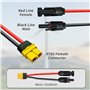 6 m/3 m - Fiche solaire vers fiche XT60 - Câble adaptateur de panneau solaire - Pour générateur solair
