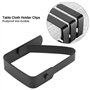 EBTOOLS Clip pour napperons, Lot de 4 clips pour serviettes de table en acier inoxydable Clip pour table antidérapant Nappe fixe