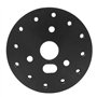 Nikou Hub Spacer Pad Polished Steering Wheel to Grant 3 Hole 0.5in High Precision Stable Universal for 6 Hole Adapter(Noir)