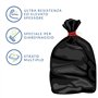 Domopak Spazzy Lot de 5 paquets de 10 sacs de rangement pour sac de rangement 150 l Noir