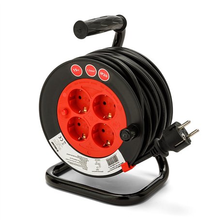 Enrouleur de câble DIY 4 prises standard Schuko