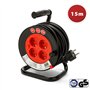 Enrouleur de câble DIY 4 prises standard Schuko, câble H05VV-F3G1.5MM2, 15M, CE