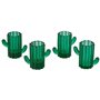 Excelsa Cactus Lot de 4 verres à liqueur en verre