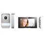 Bticino 318913 Easykit Plus Vidéophone monofamilial Plug-In 2 fils avec: 1 bouton extérieur avec sonnette et caméra, 1 moniteur