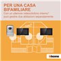 Bticino 318913 Easykit Plus Vidéophone monofamilial Plug-In 2 fils avec: 1 bouton extérieur avec sonnette et caméra, 1 moniteur