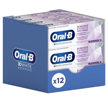 Oral-B 3D White Advanced Express Blancheur Éclatante Dentifrice 75 ml