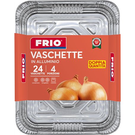 FRIO Cuves en aluminium rectangulaires 24 pièces pour aliments | 4 portions 17