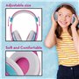 Lisciani - BARBIE Fashion Bluetooth Headphones - Casque Bluetooth Barbie - Accessoire Audio Enfant - Rose - Confort Ajustable -