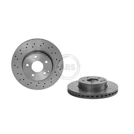 Brembo 09.A613.51 - Disque du Frein Avant avec revêtement anti-corrosion UV - Jeu de 2 disques