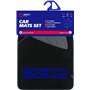 SPARCO 4 pièces carpette Universel avec éraflures Gauche/Droite Logo Bleu Tapis Noir