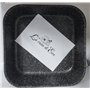 LA CASA DI EVA Plaque carrée pour four et friteuse à air 20 x 20 cm h 5 cm en excellent revêtement anti-adhésif renforcé fabriqu